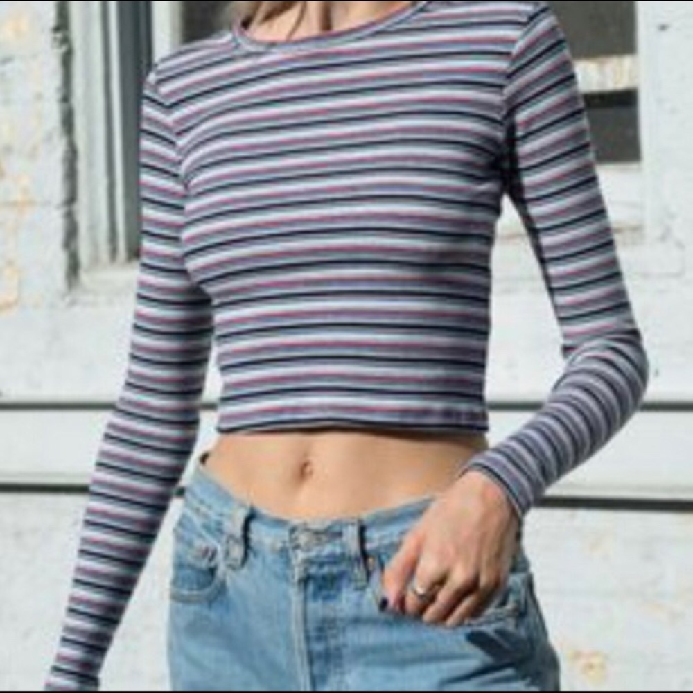 brandy melville cropped santana top